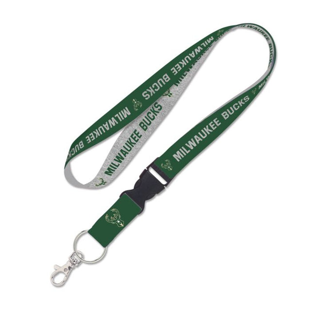 Milwaukee Bucks heather Lanyard w/detachable buckle 1"