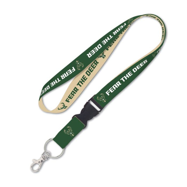 Milwaukee Bucks slogan Lanyard w/detachable buckle 1"