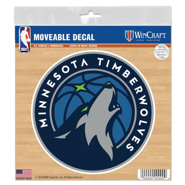 Minnesota Timberwolves All Surface Decal 6" x 6"