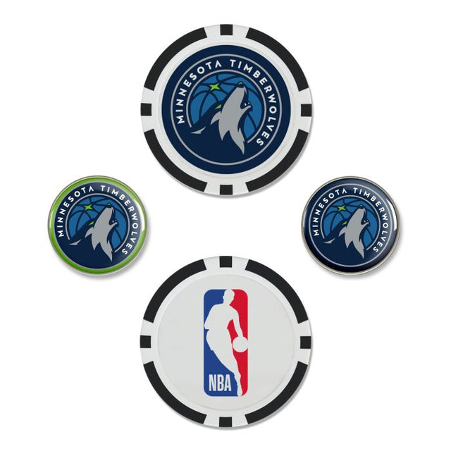 Minnesota Timberwolves Ball Marker Set of four