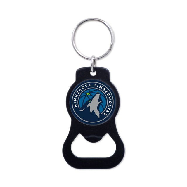 Minnesota Timberwolves Black Bottle Opener Key Ring