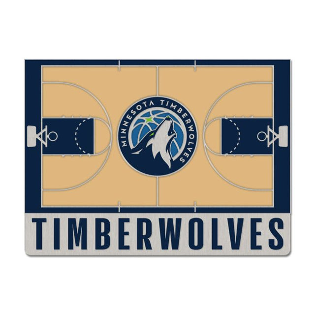 Minnesota Timberwolves COURT Collector Enamel Pin Jewelry Card