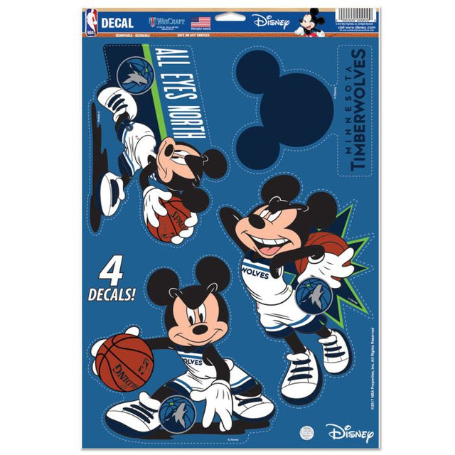 Minnesota Timberwolves / Disney Multi-Use Decal 11" x 17"