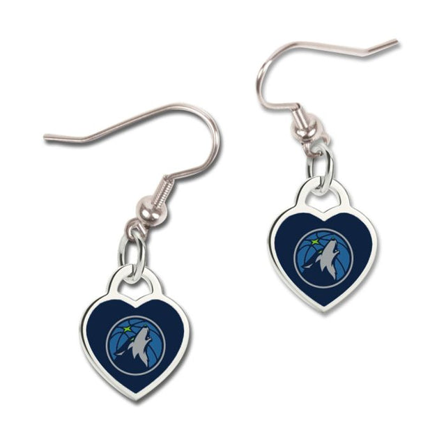 Minnesota Timberwolves Earrings w/3D Heart