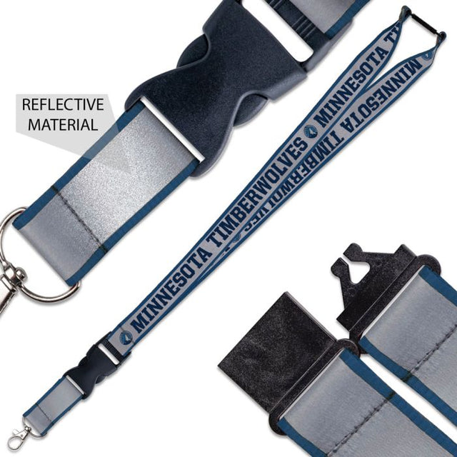 Minnesota Timberwolves Lanyard w/ Buckle Reflective 1"