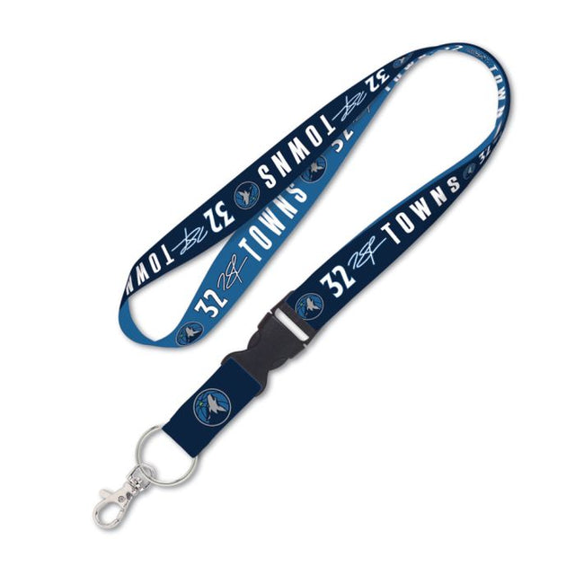 Minnesota Timberwolves Lanyard w/detachable buckle 1" Karl-Anthony Towns