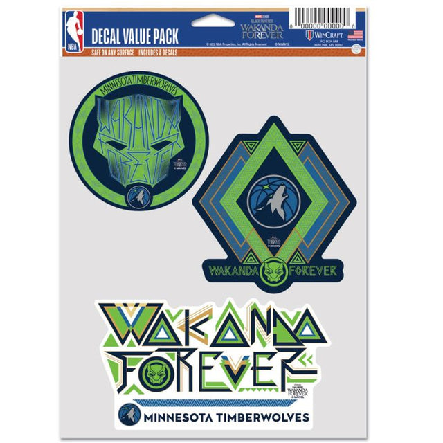 Minnesota Timberwolves / Marvel (c) 2022 MARVEL Multi Use 3 FAN PACK