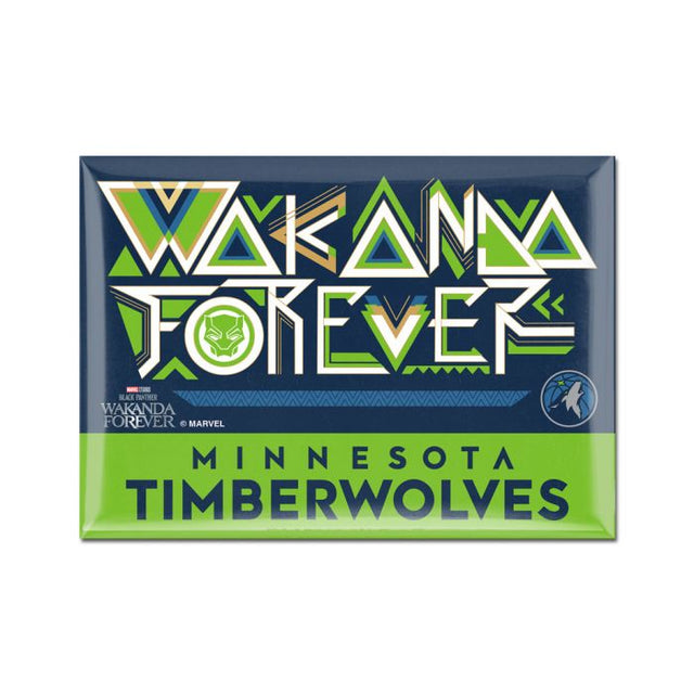 Minnesota Timberwolves / Marvel (c) 2022 PLAYOFFS Metal Magnet 2.5" x 3.5"