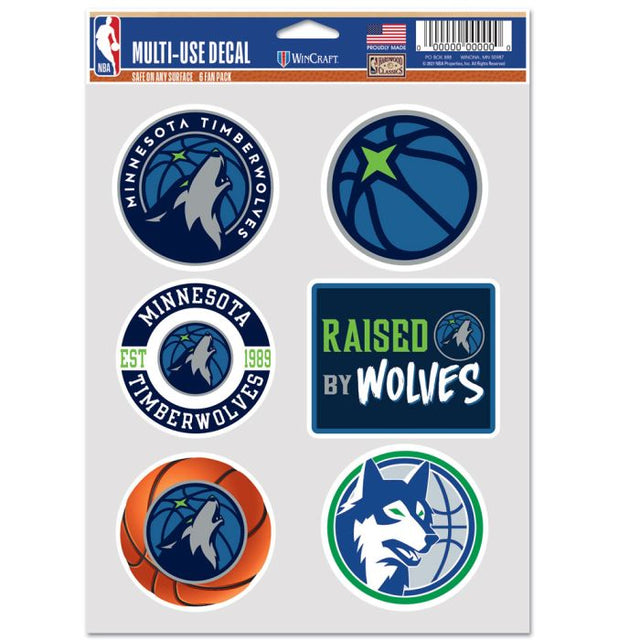 Minnesota Timberwolves Multi Use 6 fan pack