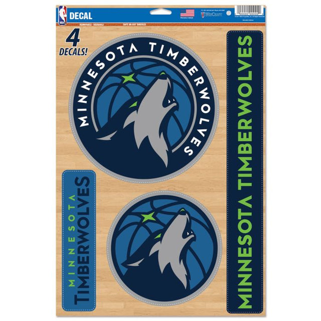 Minnesota Timberwolves Multi-Use Decal 11" x 17"