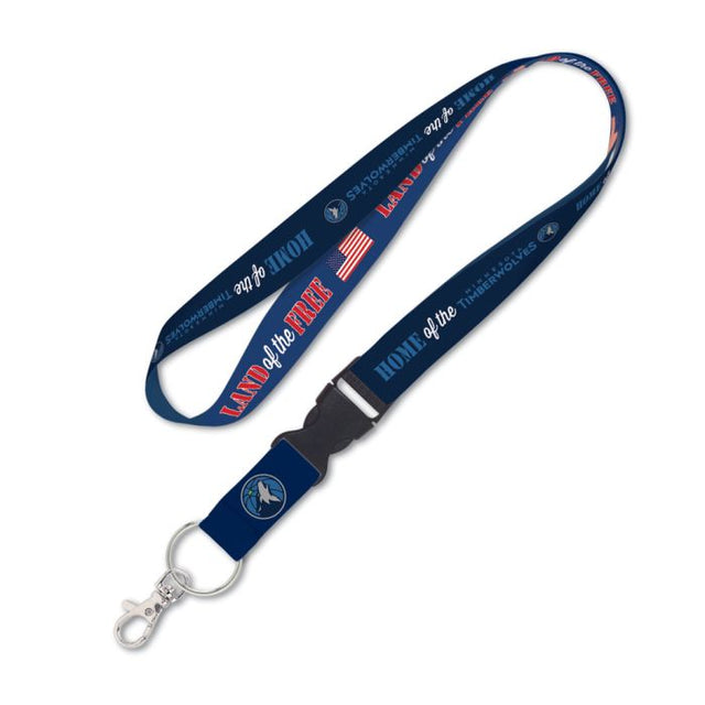 Minnesota Timberwolves / Patriotic Lanyard w/detachable buckle 1"