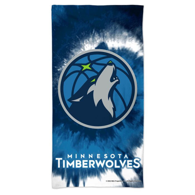 Minnesota Timberwolves TDYE Spectra Beach Towel 30" x 60"