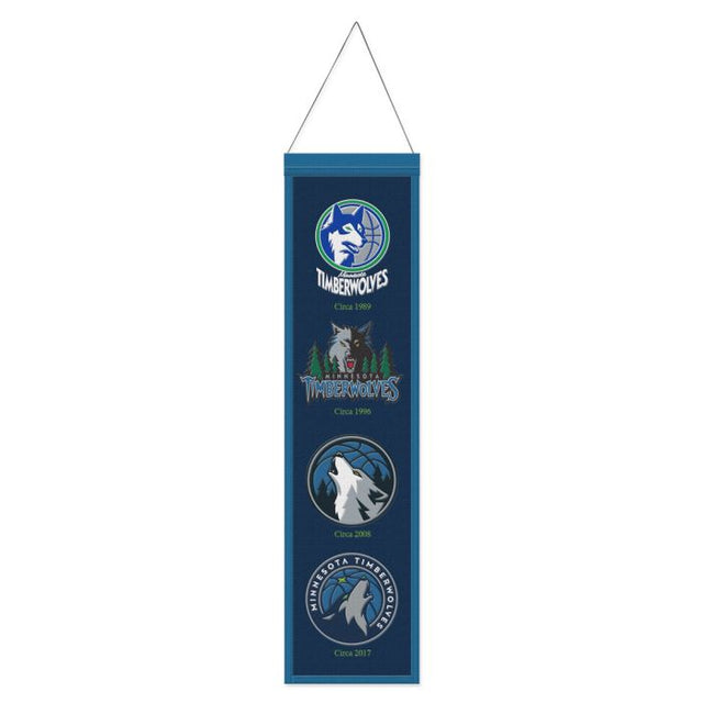 Minnesota Timberwolves Wool Banner 8" x 32"