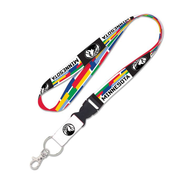 Minnesota Timberwolves city Lanyard w/detachable buckle 1"