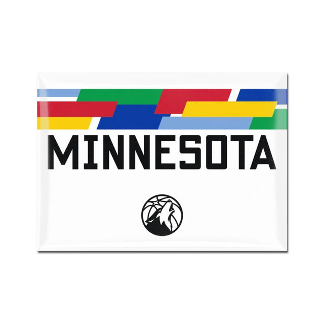 Minnesota Timberwolves city Metal Magnet 2.5" x 3.5"