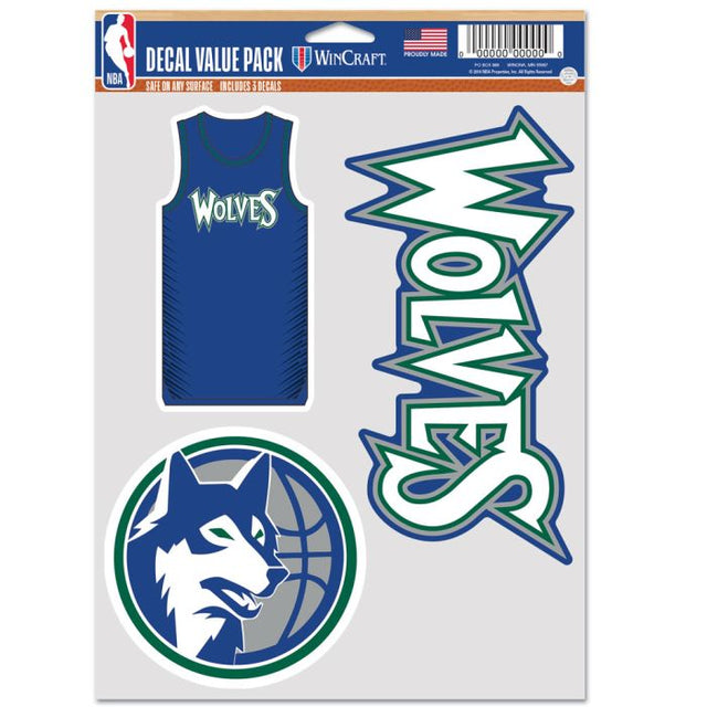 Minnesota Timberwolves city Multi Use 3 fan pack