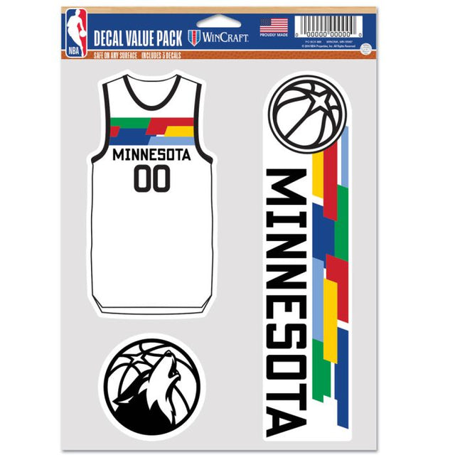 Minnesota Timberwolves city Multi Use 3 fan pack