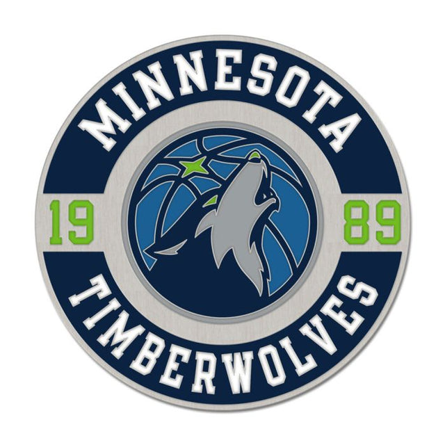 Minnesota Timberwolves round est Collector Enamel Pin Jewelry Card