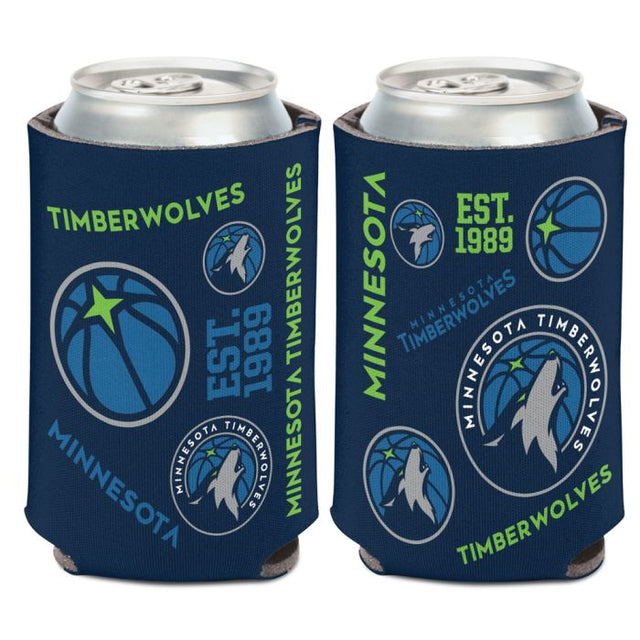 Minnesota Timberwolves scatter Can Cooler 12 oz.