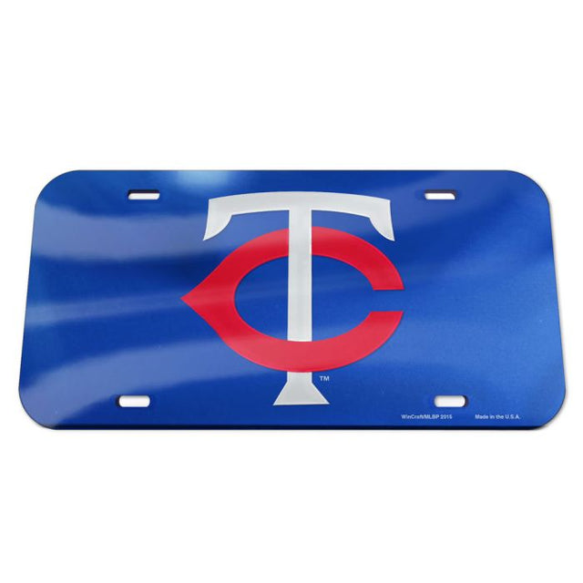 Placas de matrícula clásicas de acrílico de los Minnesota Twins