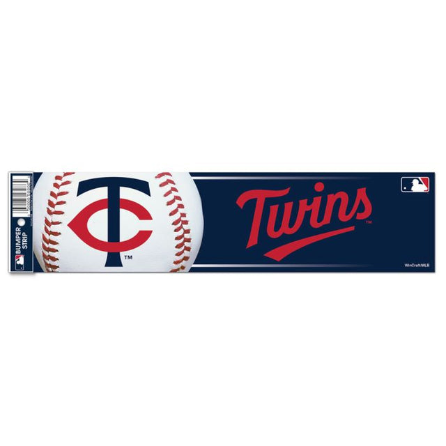 Tira de parachoques de los Minnesota Twins de 3" x 12"