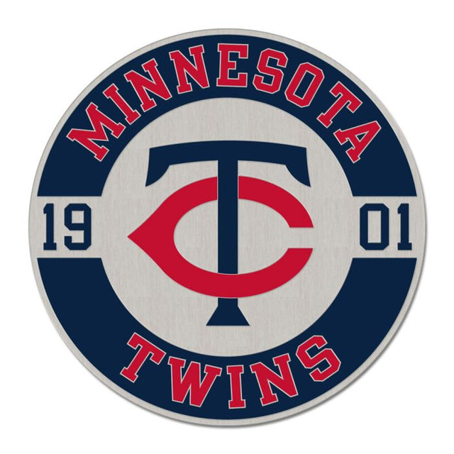 Tarjeta de joyería con pin esmaltado de colección de los Minnesota Twins CIRCLE ESTABLISHED