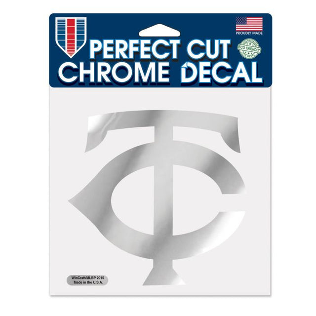 Minnesota Twins Chrome Perfect Cut Decal 6" x 6"