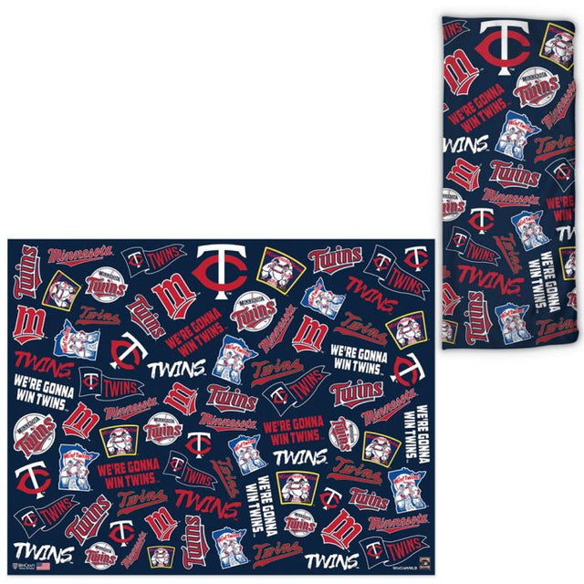 Envolturas para fanáticos con estampado disperso de los Minnesota Twins y Cooperstown