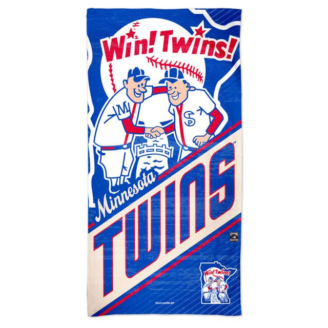 Toalla de playa Spectra de los Minnesota Twins/Cooperstown, 30" x 60"