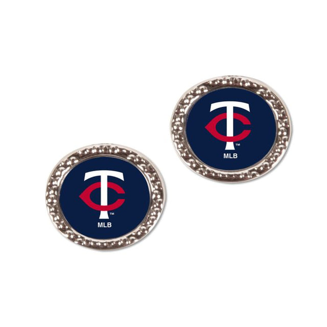 Pendientes de los Minnesota Twins con forma de corazón