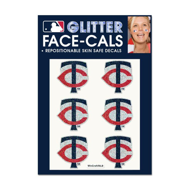 Minnesota Twins Glitter Tattoo 6 Pack