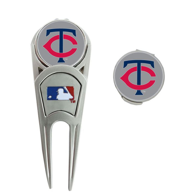 Combinación de marca, herramienta y clip en forma de H de Minnesota Twins Golf