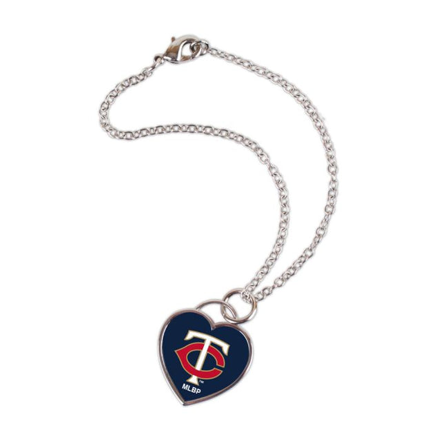 Minnesota Twins HEART Bracelet w/3D Heart