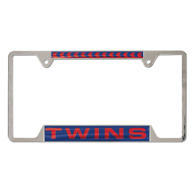 Minnesota Twins Inlaid Metal Lic Plt Frame 4 tab