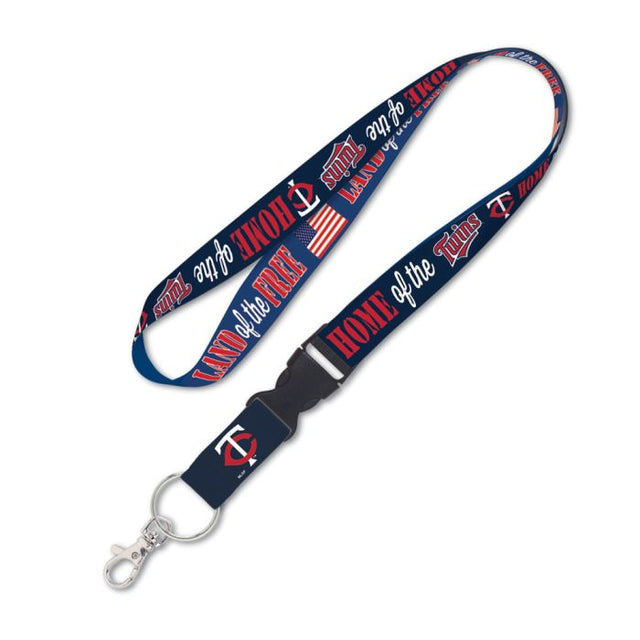 Minnesota Twins LAND OF THE FREE Lanyard w/detachable buckle 1"