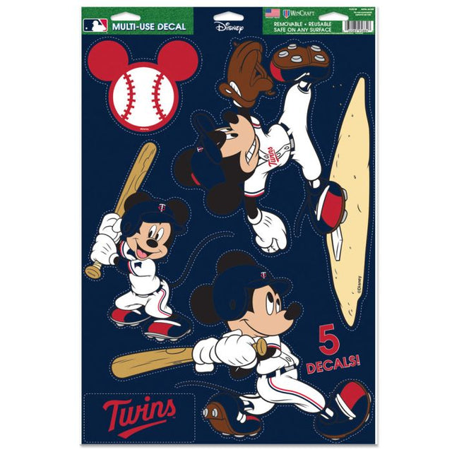 Calcomanía multiusos de Minnesota Twins de 11" x 17"