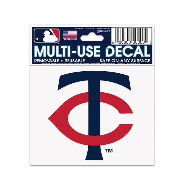 Calcomanía multiusos de Minnesota Twins de 3" x 4"