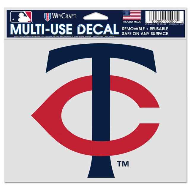 Minnesota Twins Multi-Use Decal -Clear Bckrgd 5" x 6"