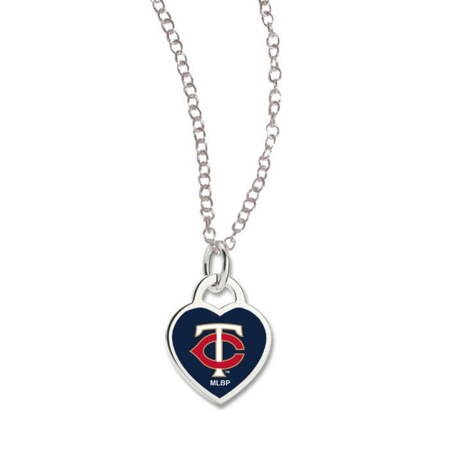 Minnesota Twins Necklace w/3D Heart