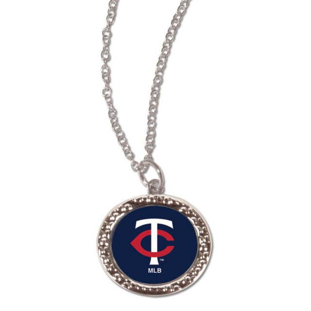 Collar de los Minnesota Twins con tarjeta de joyería con dije