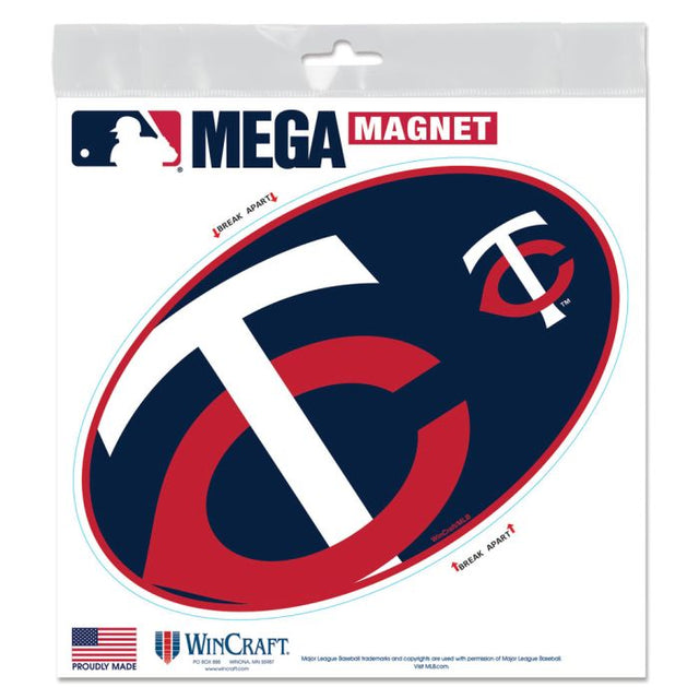 Imanes para exteriores de los Minnesota Twins de 6" x 6"