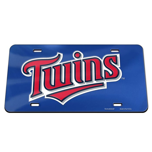 Minnesota Twins Specialty Acrylic License Plate