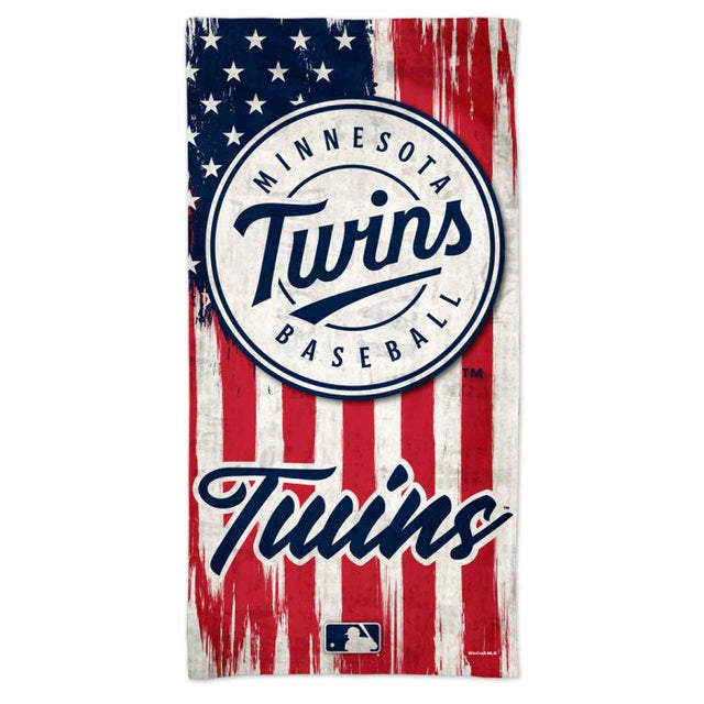 Toalla de playa Spectra de Minnesota Twins de 30" x 60"