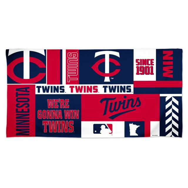 Toalla de playa Spectra de Minnesota Twins de 30" x 60"