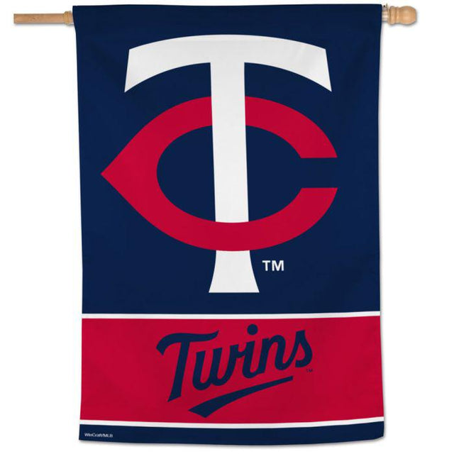 Bandera vertical de los Minnesota Twins de 28" x 40"