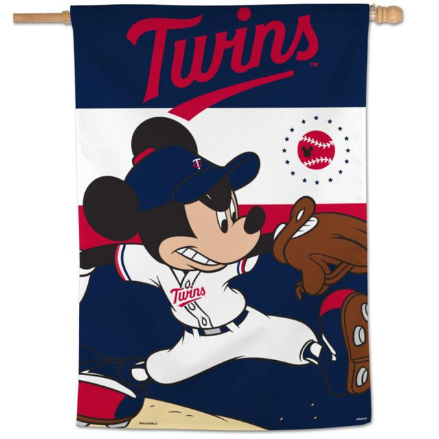 Bandera vertical de los Minnesota Twins de 28" x 40"