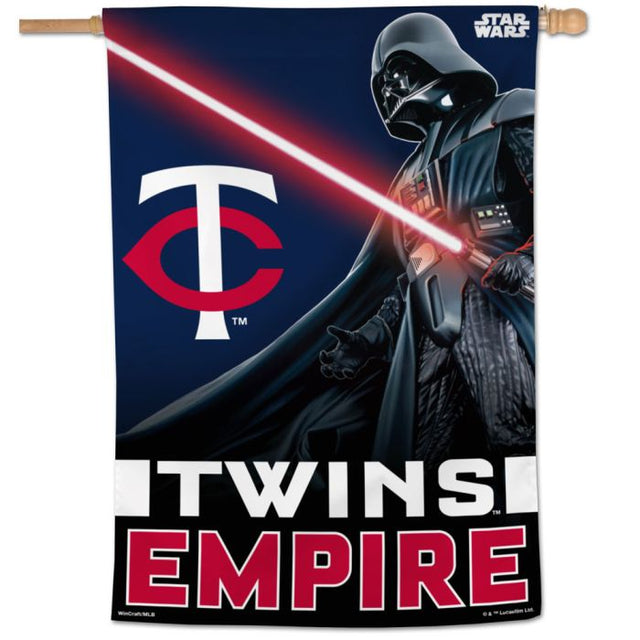 Bandera vertical de los Minnesota Twins de 28" x 40"