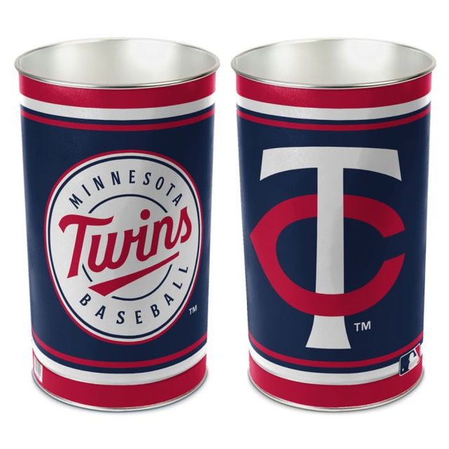 Papelera de los Minnesota Twins, cónica, 15" de alto