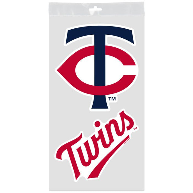 Calcomanías para ventana de los Minnesota Twins de 4" x 7"