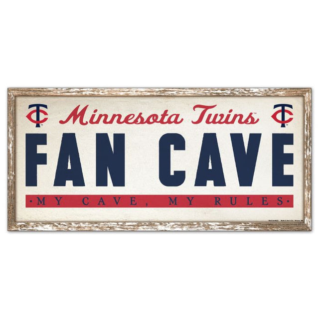 Minnesota Twins Wood Sign 8" x 17"